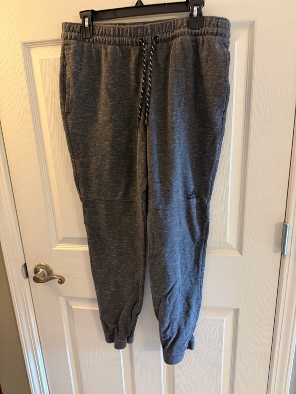 adidas Charcoal Gray Slim Jogger Sweatpants